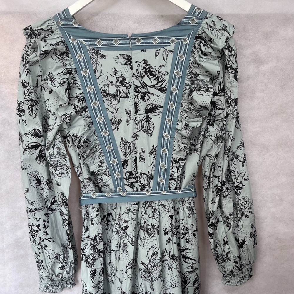 ANTHROPOLOGIE Ruffled Wrap Mini Dress XL - Picture 11 of 14